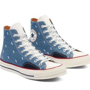 Converse Men's Chuck 70 Hi Denim 171064C Blue/Egret/Midnight Navy Sizes 8.5 - 12